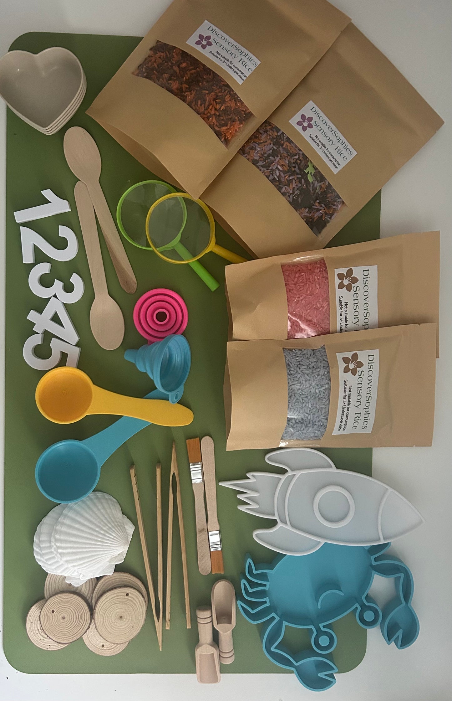 🌈 LUCKY SENSORY RICE SCOOP – YOU CHOOSE YOUR SCOOPS! 🥄✨