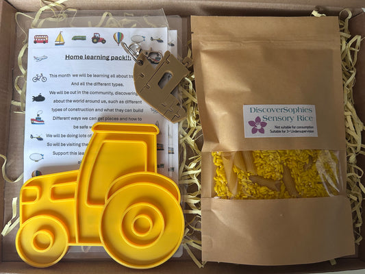 Discover Playdays Transport themed Activity box